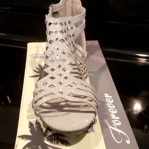 Forever Bella Silver Sandals